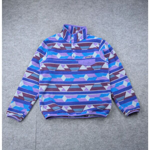 Patagonia Synchilla Fleece Womens Small Guatemalan Tango Snap T Hiking Outdoor